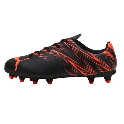 Black - Side - Puma Childrens-Kids Attacanto FG-AG Football Boots
