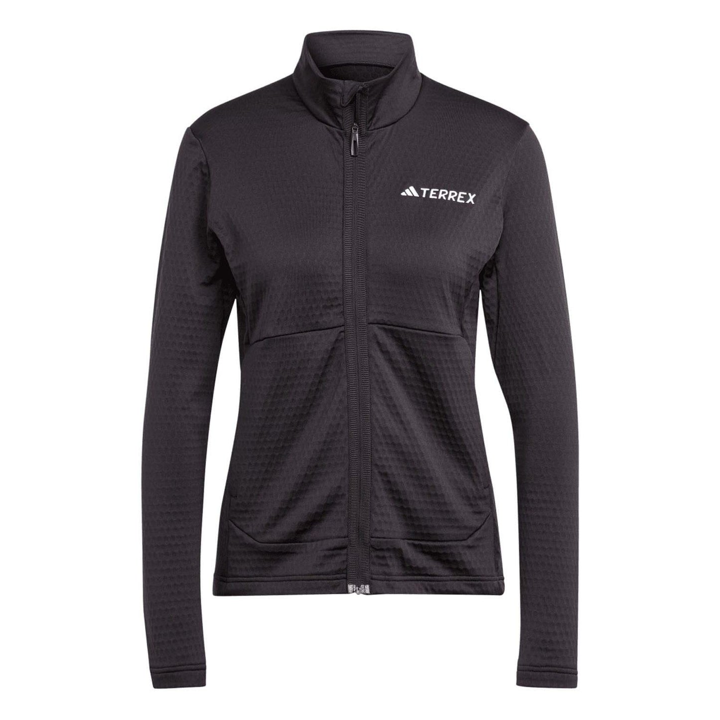 Black - Front - Adidas Womens-Ladies Terrex Multi Lightweight Full Zip Fleece Jacket