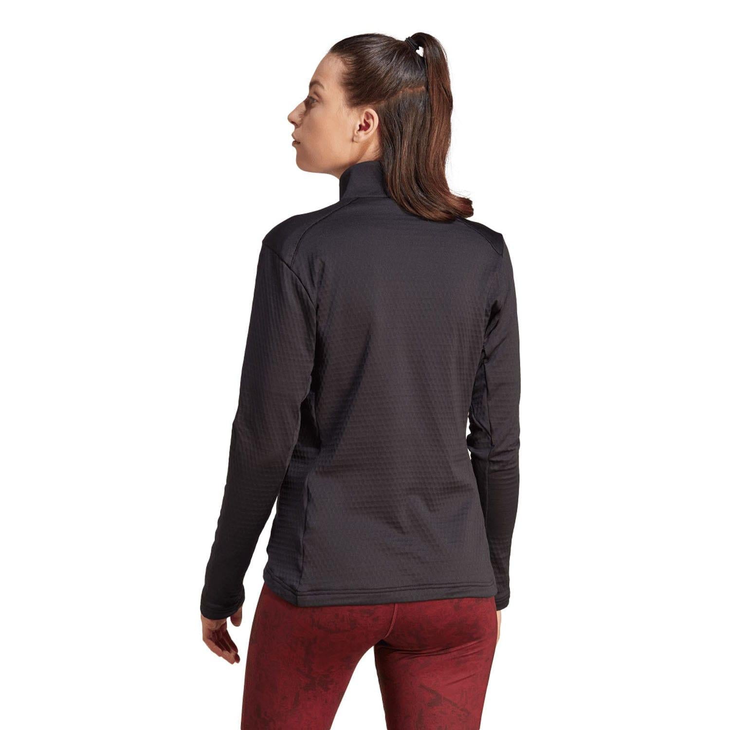 Black - Back - Adidas Womens-Ladies Terrex Multi Lightweight Full Zip Fleece Jacket