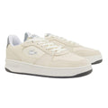 White-Grey - Front - Lacoste Womens-Ladies Leather Trainers