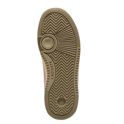 Pink - Pack Shot - Lacoste Womens-Ladies Leather Trainers