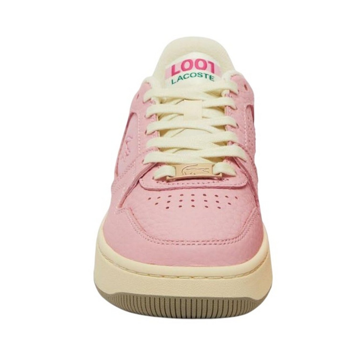 Pink - Side - Lacoste Womens-Ladies Leather Trainers