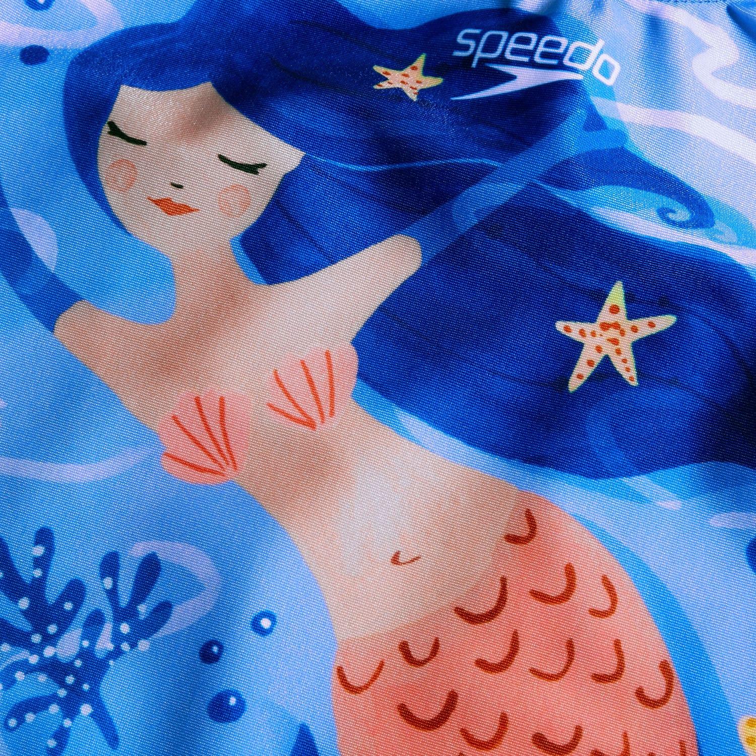 Blue-Pink - Pack Shot - Speedo Girls Placement 1 One Piece Swimsuit