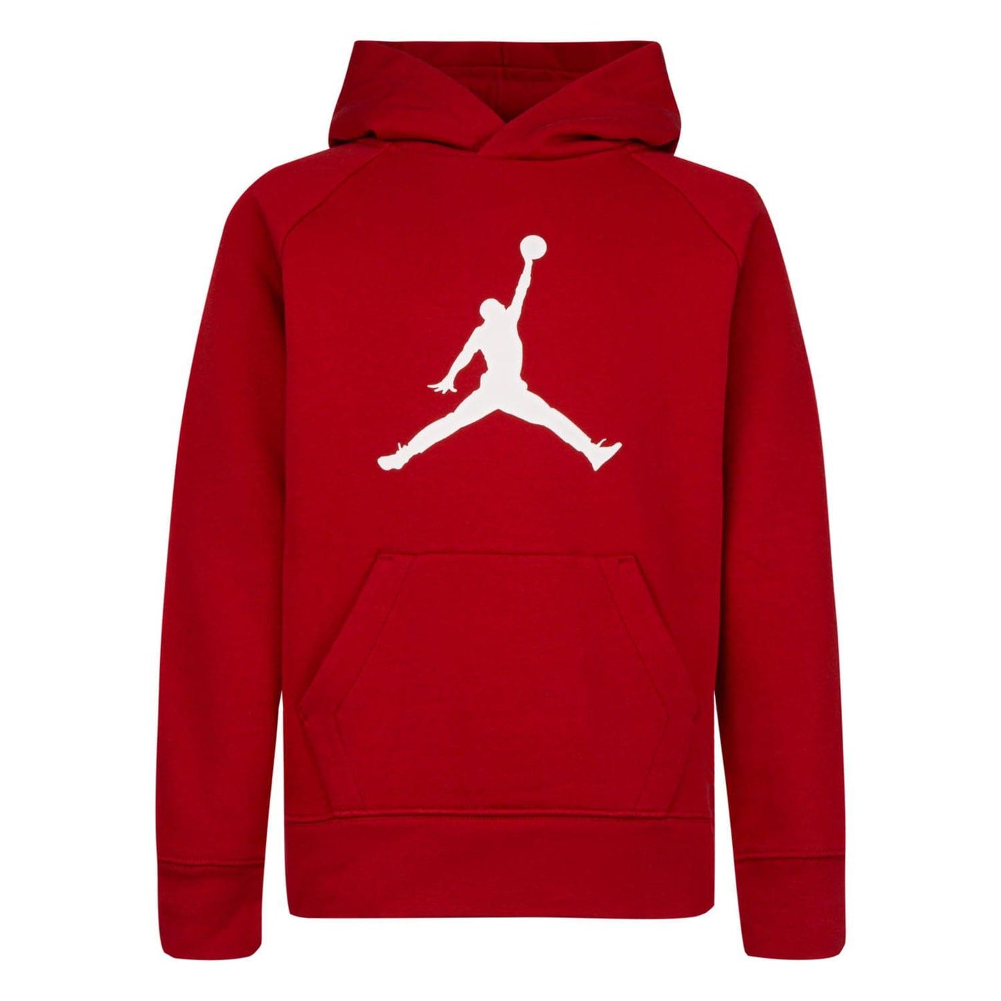 Red - Front - Nike Childrens-Kids Jordan Fleece Logo Hoodie