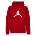 Red - Front - Nike Childrens-Kids Jordan Fleece Logo Hoodie