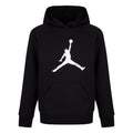 Black - Front - Nike Childrens-Kids Jordan Fleece Logo Hoodie