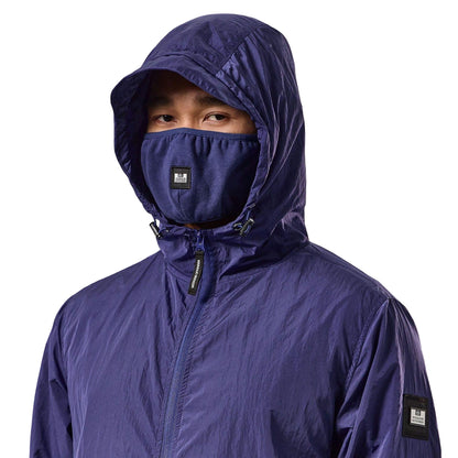 Navy - Side - Weekend Offender Mens Technician Face Mash Jacket