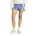 Blue - Lifestyle - Adidas Womens-Ladies Own The Run 3 Stripes 2 in 1 Shorts