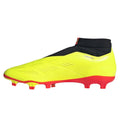 Yellow-Black-Red - Side - Adidas Unisex Adult Predator League Slip-on Football Firm Ground Boots