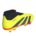 Yellow-Black-Red - Back - Adidas Unisex Adult Predator League Slip-on Football Firm Ground Boots