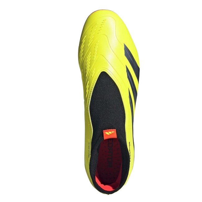 Yellow-Black-Red - Lifestyle - Adidas Unisex Adult Predator League Slip-on Football Firm Ground Boots