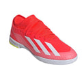 Red - Front - Adidas Childrens-Kids X Crazyfast League Indoor Football Boots