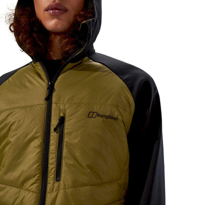 Green-Black - Side - Berghaus Mens Trawden Hybrid Jacket