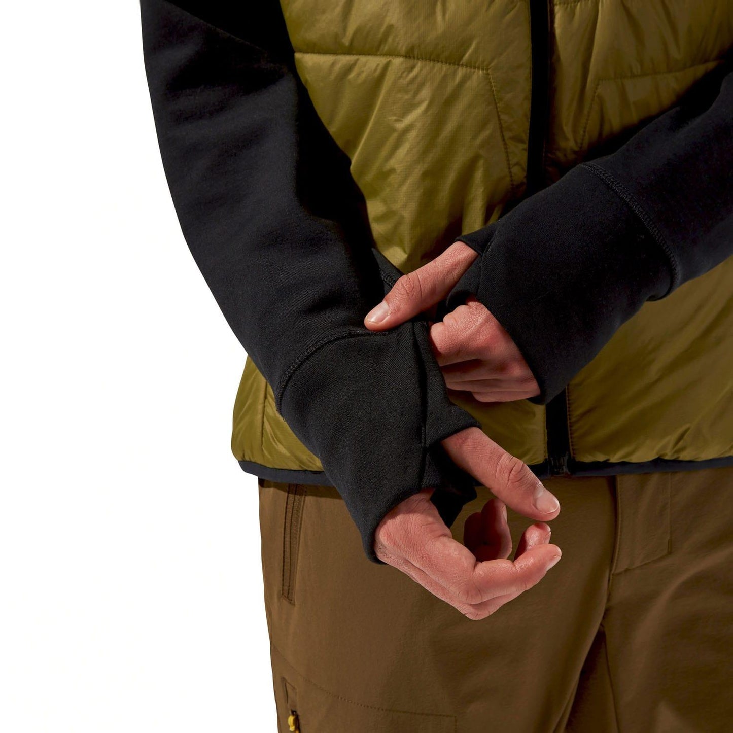 Green-Black - Pack Shot - Berghaus Mens Trawden Hybrid Jacket