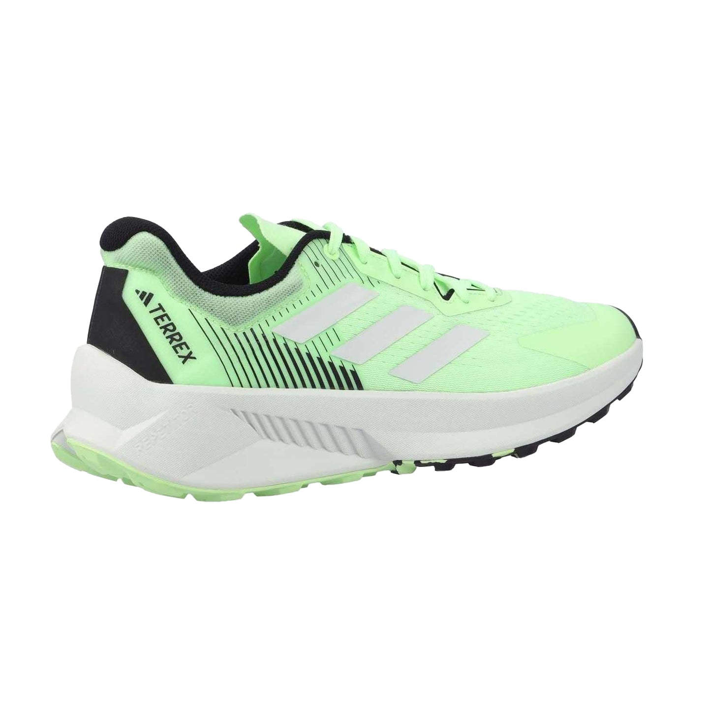 Green-Crystal Jade-Core Black - Back - Adidas Mens Terrex Soulstride Trail Flow Running Shoes