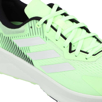 Green-Crystal Jade-Core Black - Close up - Adidas Mens Terrex Soulstride Trail Flow Running Shoes