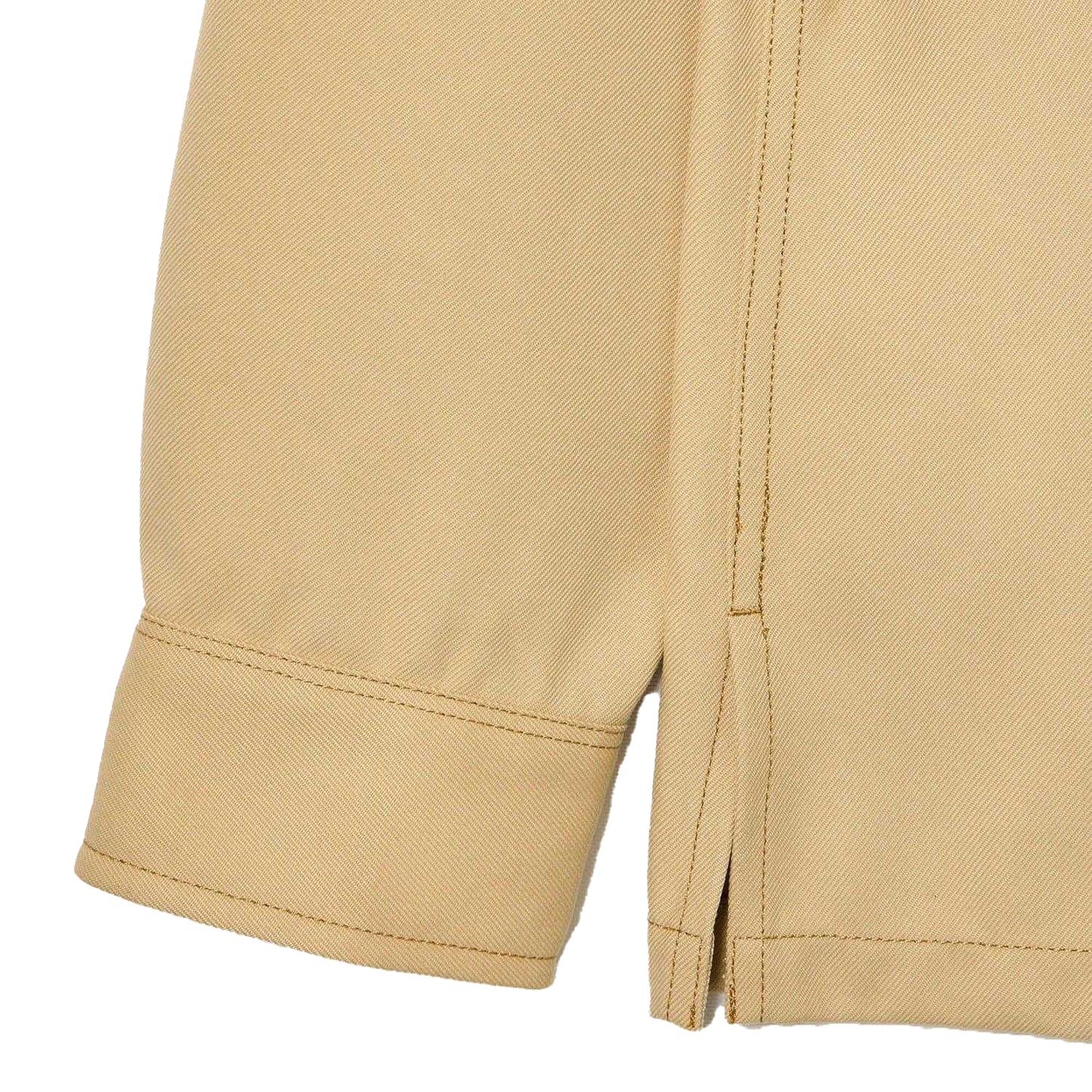Beige - Lifestyle - Lacoste Mens Plaid Cotton Twill Oversized Overshirt