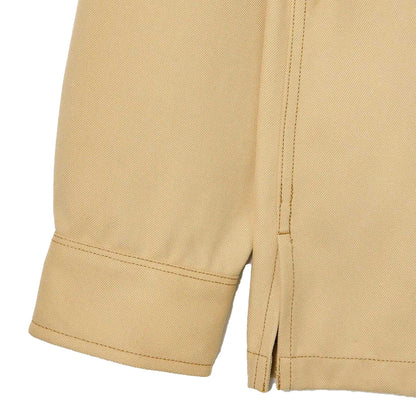 Beige - Lifestyle - Lacoste Mens Plaid Cotton Twill Oversized Overshirt