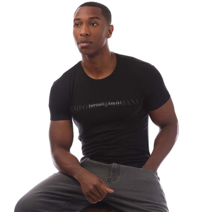 Black - Lifestyle - Emporio Armani Mens Crew Neck T-Shirt