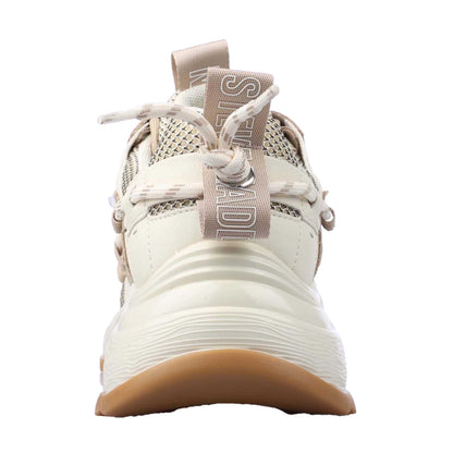 Tan - Back - Steve Madden Womens-Ladies Tazmania Trainers