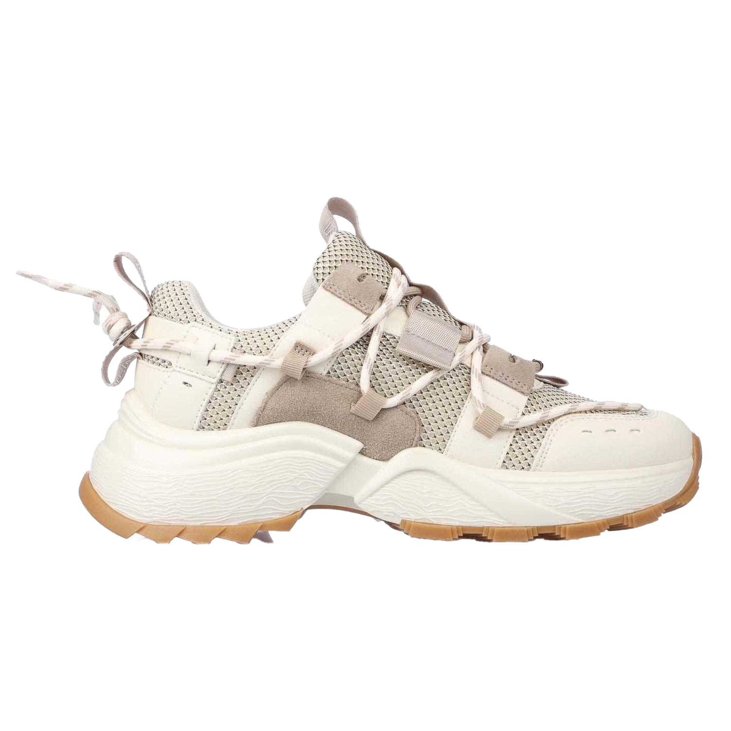 Tan - Side - Steve Madden Womens-Ladies Tazmania Trainers