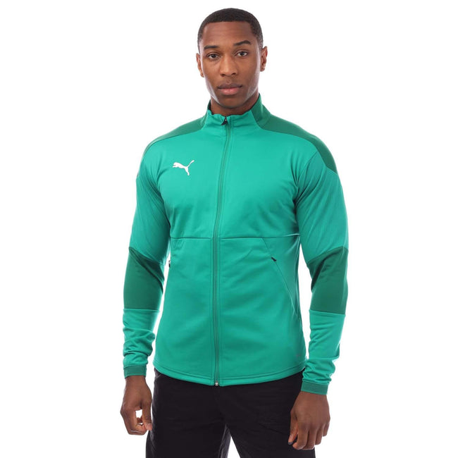Green - Front - Puma Mens Final Training Jacket