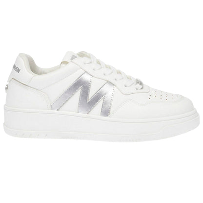White - Side - Steve Madden Womens-Ladies Jumpkick Trainers