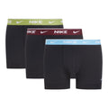 Black-Blue-Maroon-Green - Front - Nike Mens Boxer Shorts (Pack of 3)