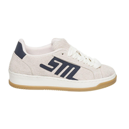 Beige - Side - Steve Madden Womens-Ladies Alysha Suede Trainers