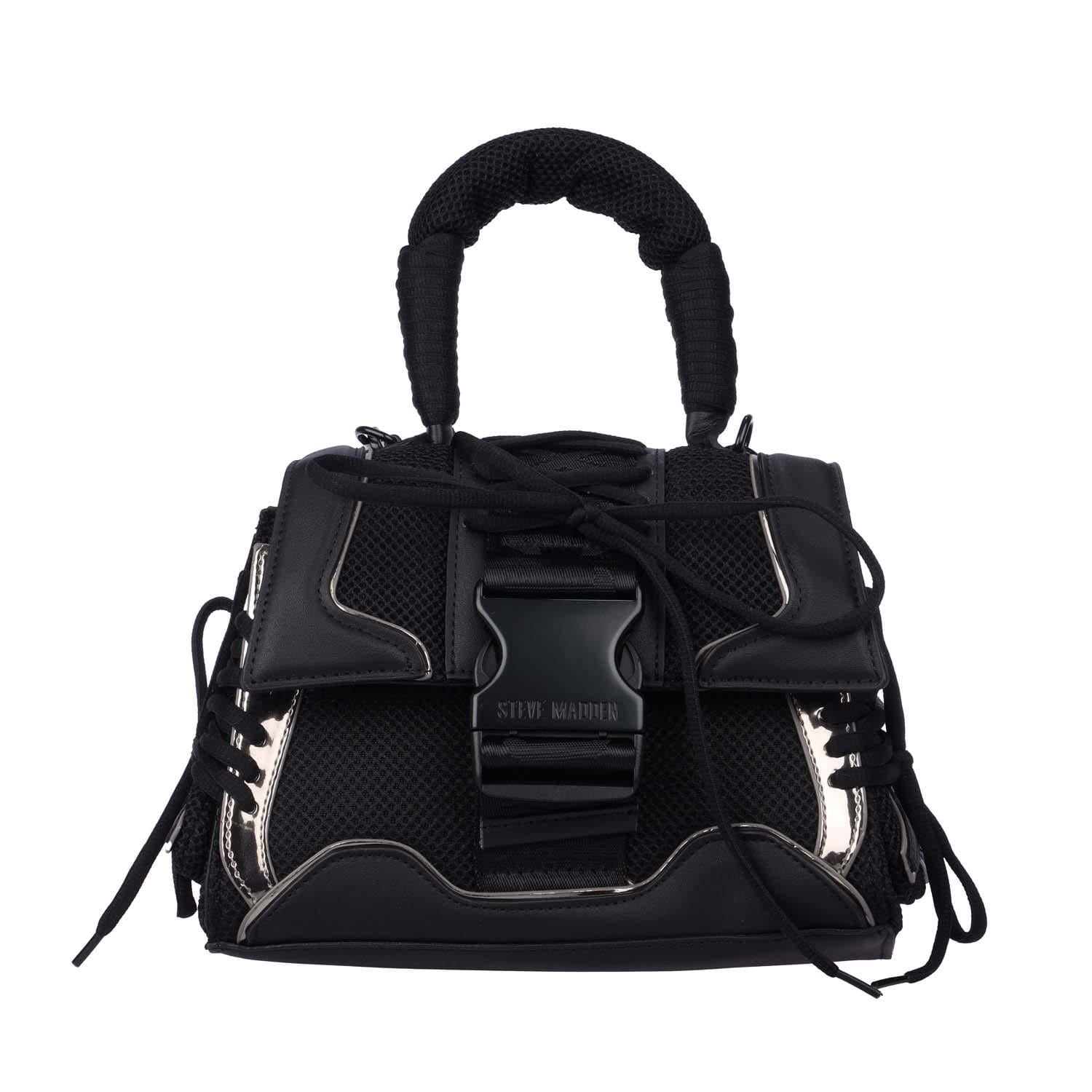 Black-Silver - Front - Steve Madden Bdiego Cross Body Handbag