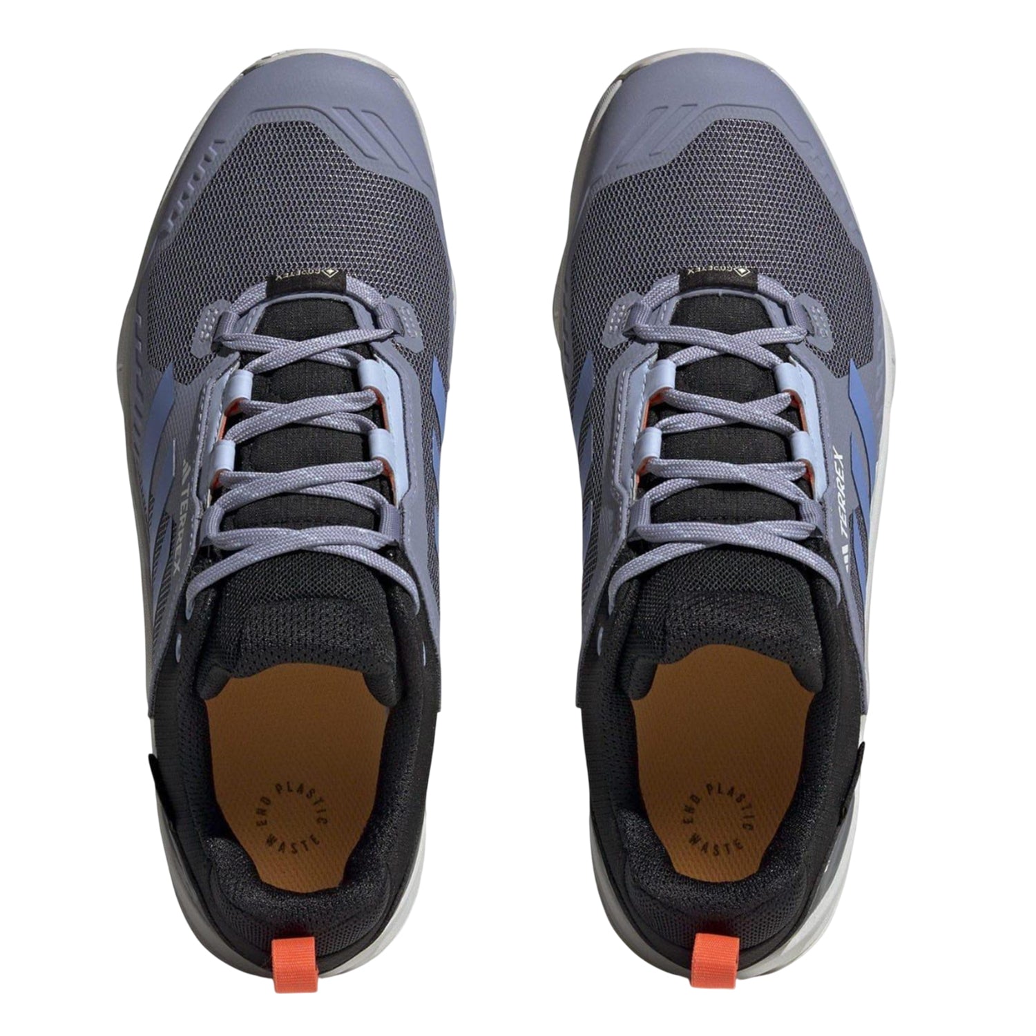 Blue - Pack Shot - Adidas Womens-Ladies Terrex Swift R3 GORE-TEX Hiking Shoes