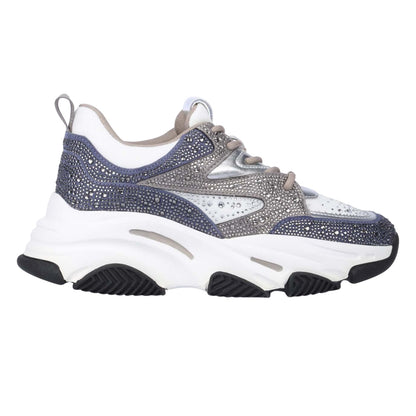 Blue - Side - Steve Madden Womens-Ladies Privy Trainers