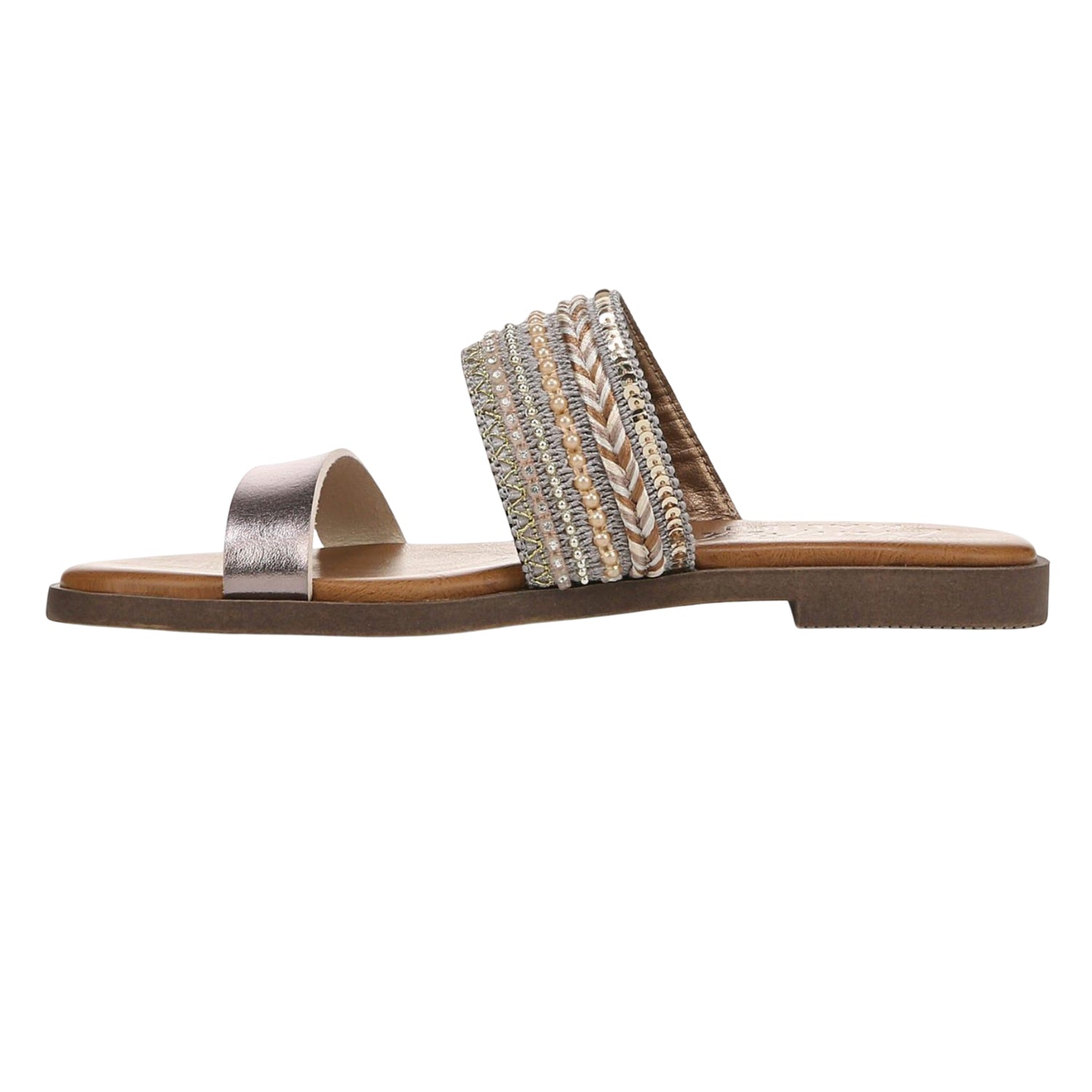 Tan - Lifestyle - Blowfish Malibu Womens-Ladies Curtis Embellished Faux Leather Sandals