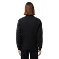 Black - Back - Lacoste Mens Logo Strip Zipped Sweatshirt