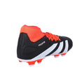 Black-White-Red - Back - Adidas Childrens-Kids Predator Club Flexible Ground Football Boots