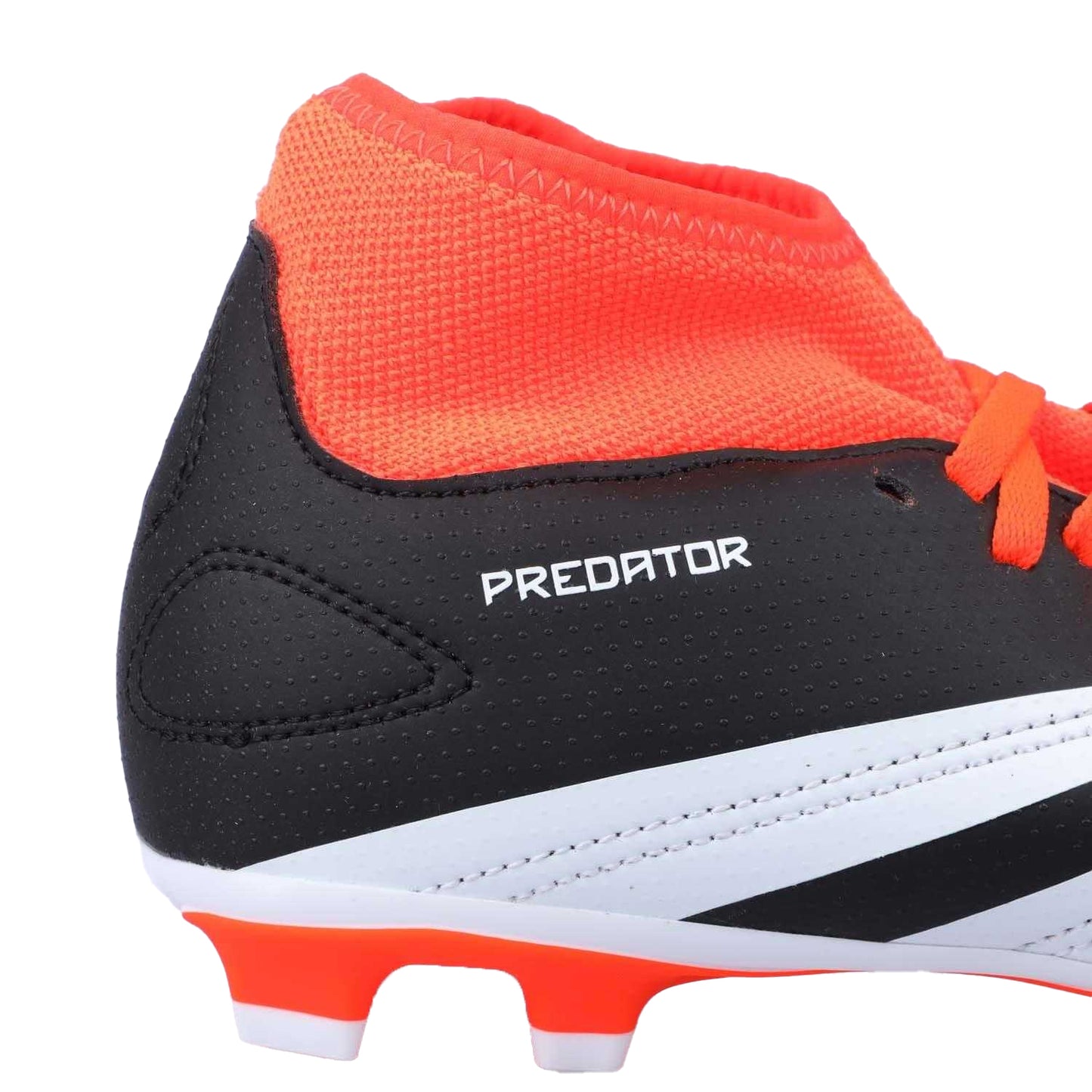 Black-White-Red - Pack Shot - Adidas Childrens-Kids Predator Club Flexible Ground Football Boots