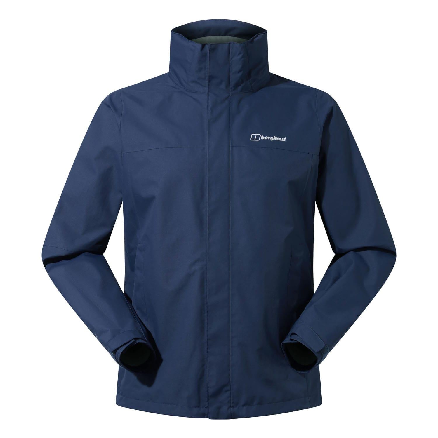 Dark Blue - Front - Berghaus Mens RG Alpha 2.0 Shell Jacket
