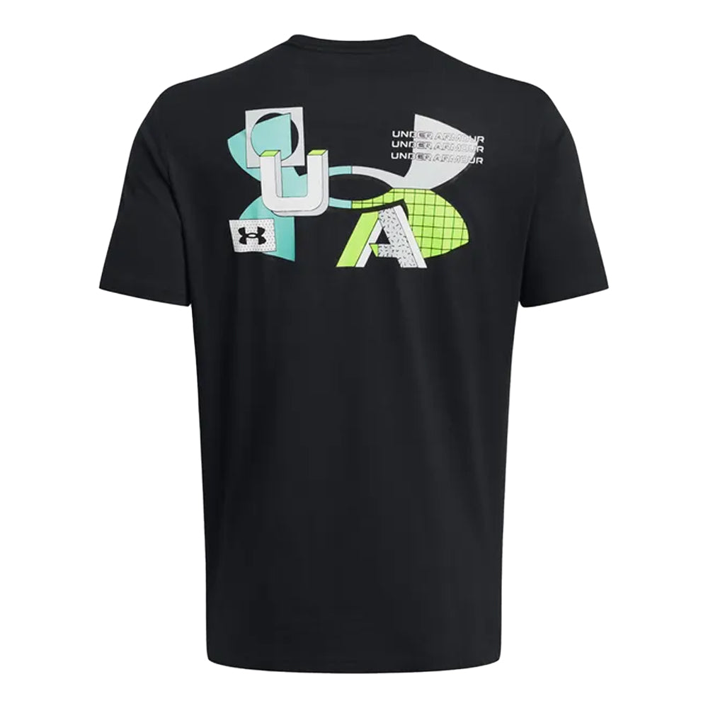 Black - Back - Under Armour Mens Logo Colour Block T-Shirt