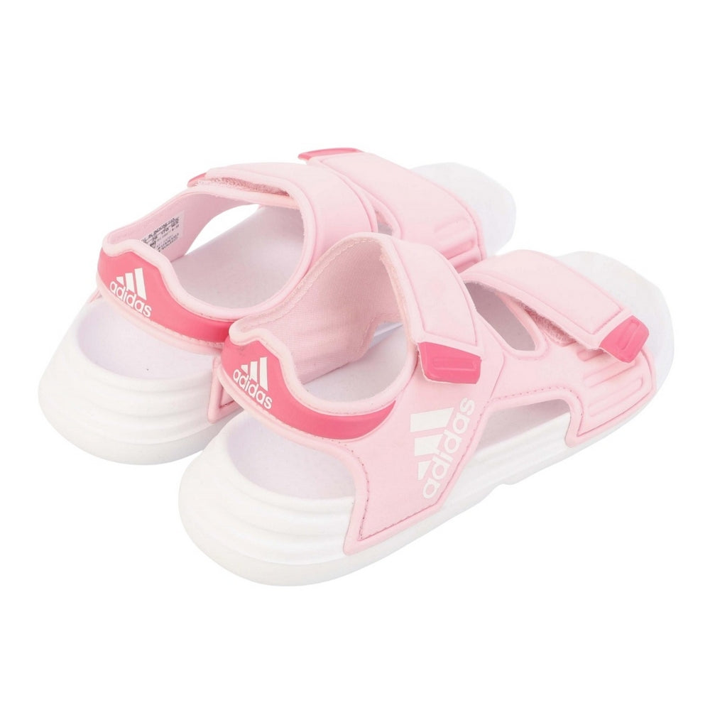 Pink-White - Back - Adidas Childrens-Kids Altaswim Sandals