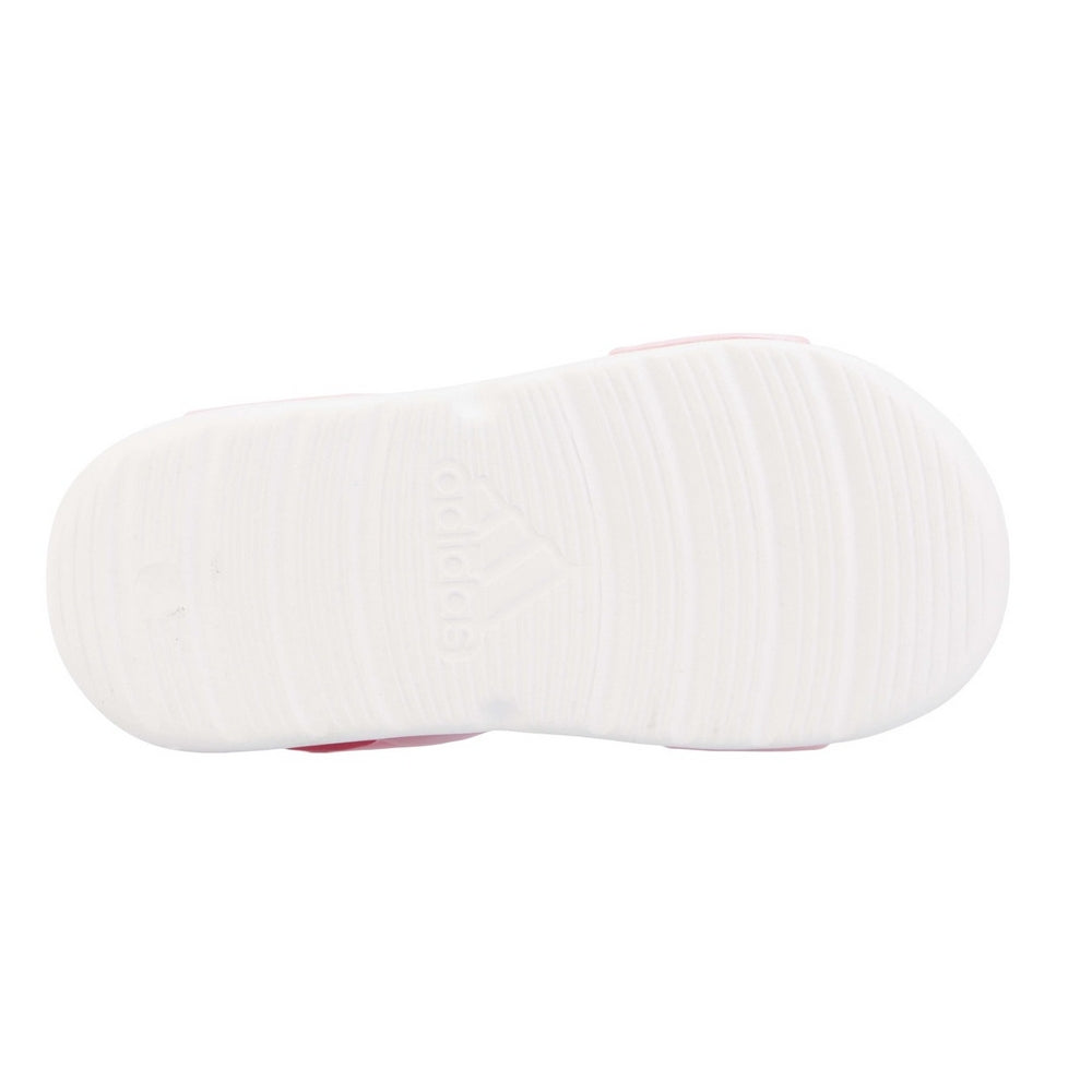 Pink-White - Pack Shot - Adidas Childrens-Kids Altaswim Sandals