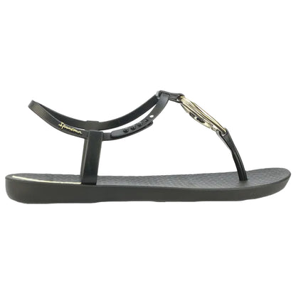 Black - Back - Ipanema Womens-Ladies Charm Loop Sandals