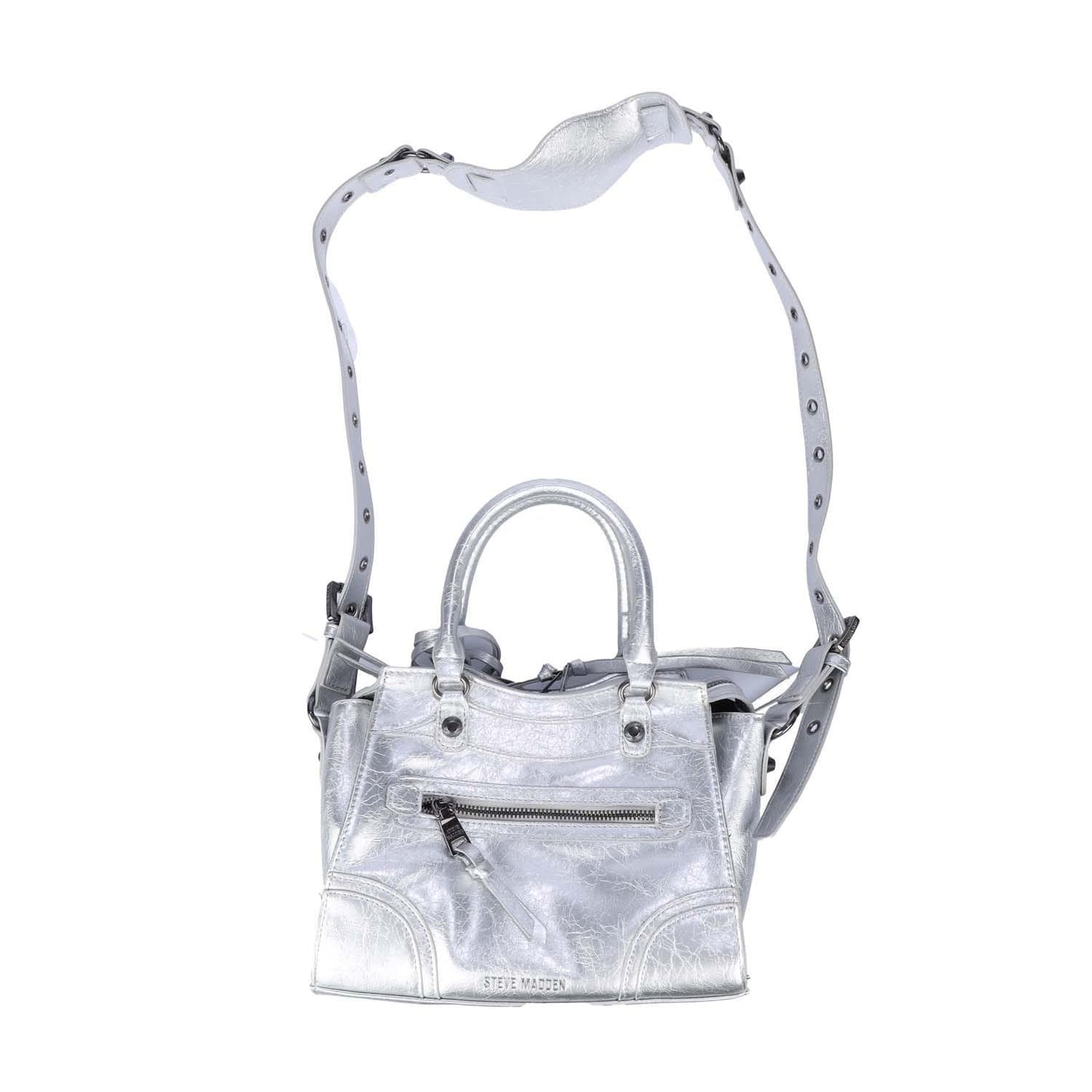 Silver - Back - Steve Madden Womens-Ladies Bcelia Handbag