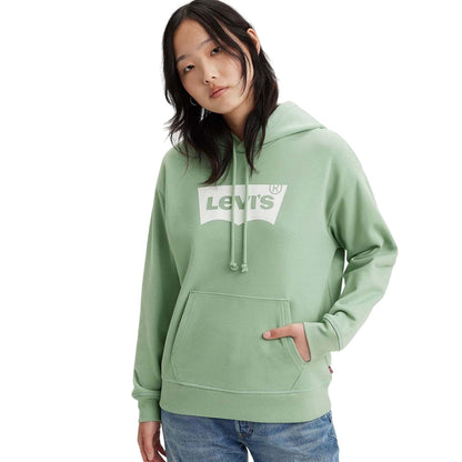 Green - Lifestyle - Levis Womens-Ladies Standard Logo Hoodie