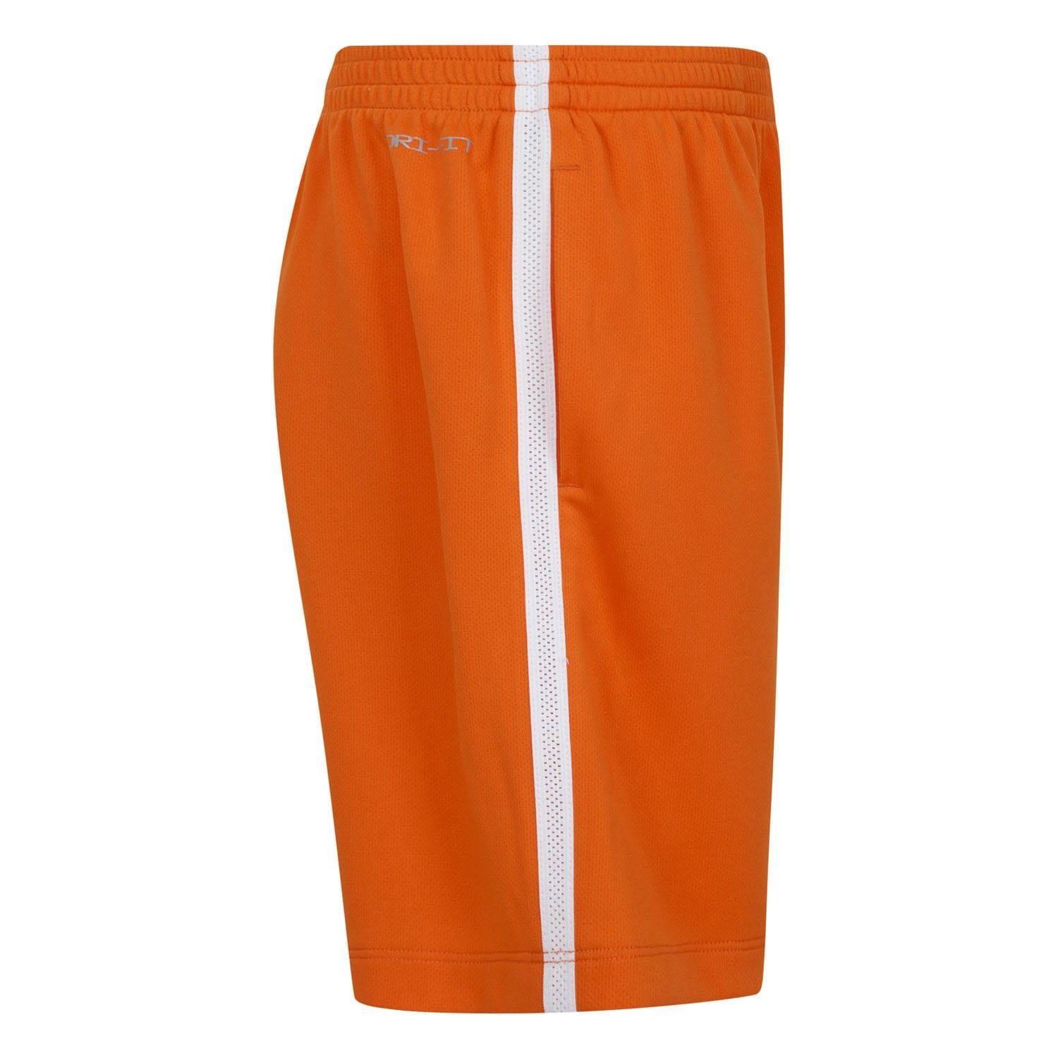 Orange-White - Lifestyle - Nike Childrens-Kids Dri-FIT Logo Shorts