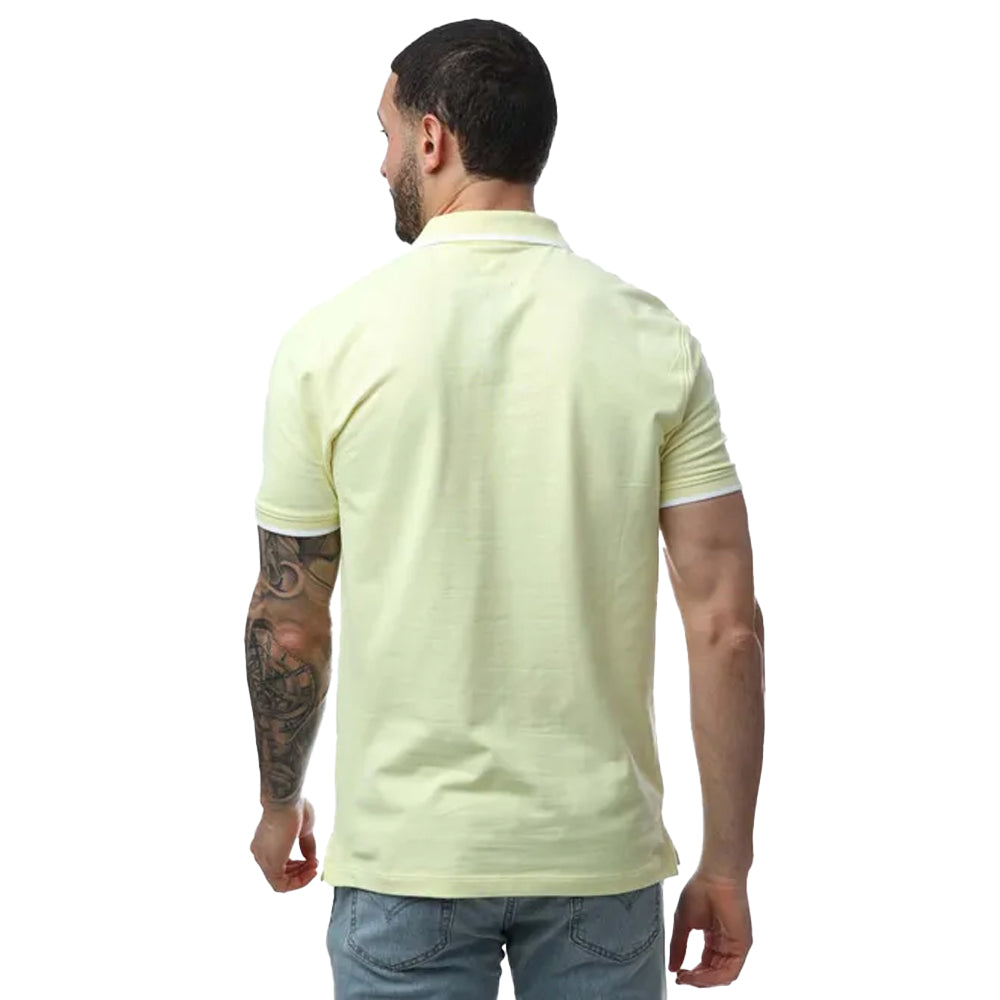 Yellow - Back - Levis Mens Housemark Slim Polo Shirt