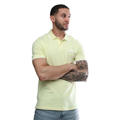 Yellow - Side - Levis Mens Housemark Slim Polo Shirt