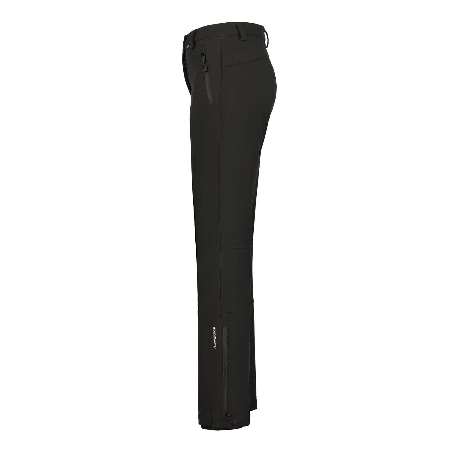 Black - Side - Icepeak Womens-Ladies Frechen Ski Trousers