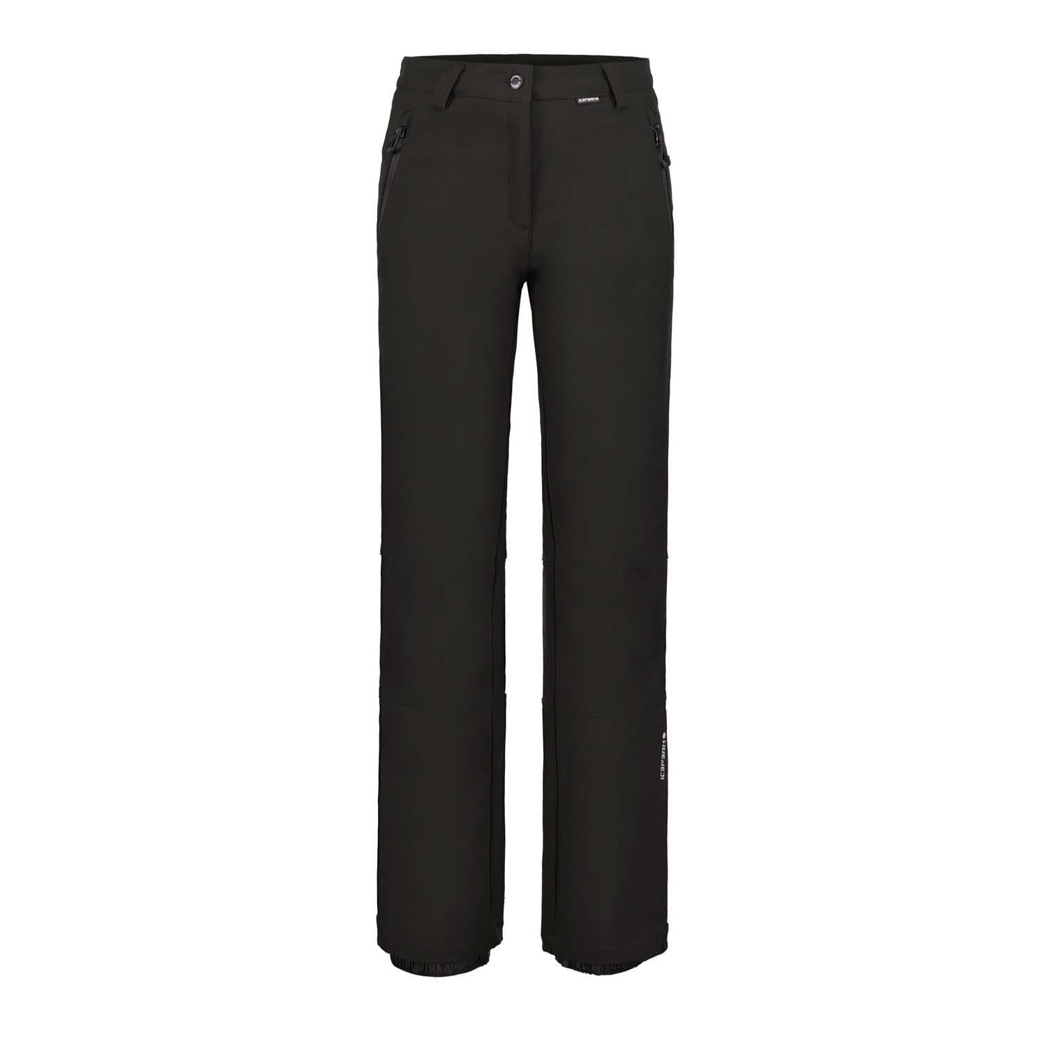 Black - Front - Icepeak Womens-Ladies Frechen Ski Trousers