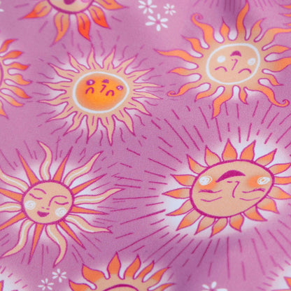 Purple - Side - Speedo Childrens-Kids Digital Print Rash Guard Set