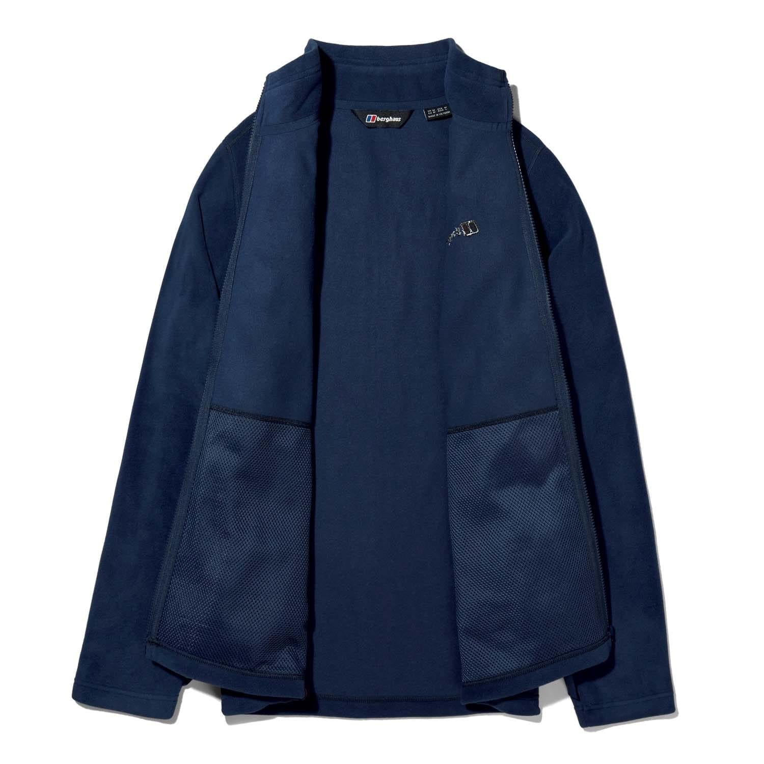 Dark Blue - Side - Berghaus Mens Prism Micro InterActive Polartech Fleece Jacket